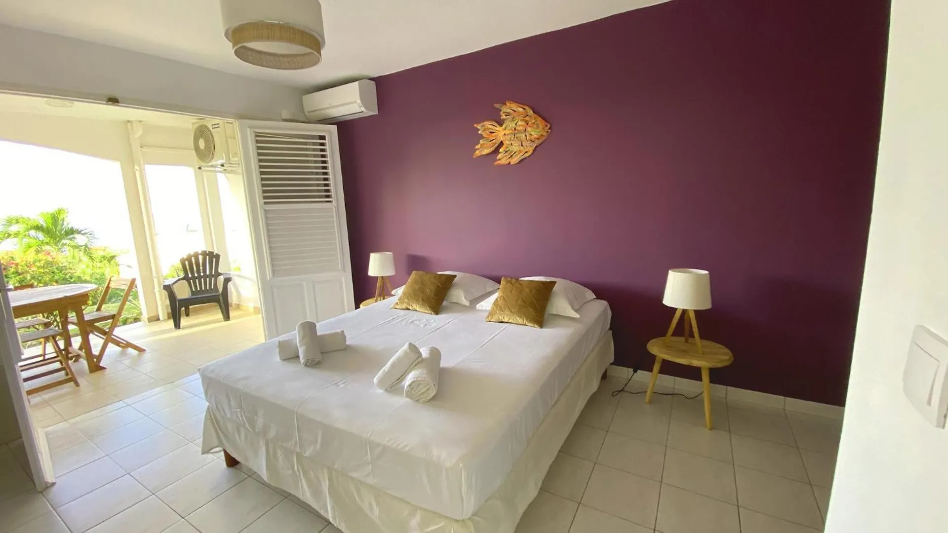 Apartment Indigo, Anse Mitan, Beau F2 Sublime Vue Mer, Proche Plage Les Trois-Ilets